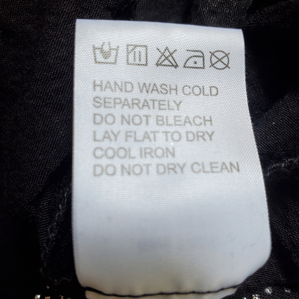NWT CHASER Glitter Strappy Cowl Neck Black Top Large - Picture 6 of 10